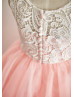 Lace Tulle Knee Length Flower Girl Dress Girl Holiday Dress